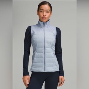 Lululemon Down For It All Vest Blue Size 4 NWT